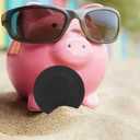 Round Rubber Piggy Bank Plug Replacement 1.49 Inch Money Jar Stopper Cap Durable Reusable Cover for Coin Saving Boxes