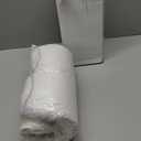 Cylindrical Pillow,Bedding Round Neck Pillow (Pack of 2, White Jacquard) 18 x 4 inches,Bolster Pillow for Bed, Legs, Back and Yoga (18x4)