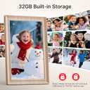 Frameo 10.1 Inch WiFi Digital Picture Frame, 1280x800 HD IPS Touch Screen Photo Frame Electronic, 32GB Storage, Auto-Rotate, Wall Mounted, Share Photos/Videos Instantly from Anywhere - White