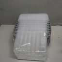 3 L Small Clear Storage Latch Box, 6 Pack Plastic Stackable Organizer Containers with Lids