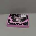 Lativ Pink Wigs for Women Bob Wig with Bangs Short Curly Wavy Shoulder Length 14 Inches Colorful Heat Resistant Synthetic Hair For Halloween Costumes Cosplay Daily Use