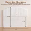CozyMine Twin Headboard, Beige Upholstered Headboard for Bed, No Assembly