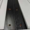 1Easylife Narrow End Table Set of 2, Solid Wood Sofa Side Table with 2-Tier Storage Shelf, Tall Slim Bedside Table Nightstand for Living Room, Bedroom, Black