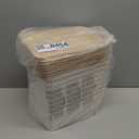 8 Pack Plastic Storage Bins with Bamboo Lids - Stackable Storage Baskets with Lids for Pantry Organizer and Storage, Small Plastic Stackable Storage Bins for Shelves, Office, Cabinet &Pantry,Nursery