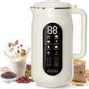 10 in 1 Nut Milk Maker Machine, 42oz IMD Screen Almond Milk Maker, Soy Milk Maker with Self-Cleaning, Delay Start, Keep Warm, Boil Water, Automatic Plant-Based Milk Blender for Soybean, Oat, Coconut