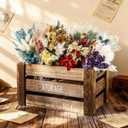 Layhit 12 Pcs Boho Dried Flower Bouquet Mini Wedding Handmade Dry Flowers Decor for Vase Crafts DIY Photo Boutonniere for Men Floral Plant for Bridesmaid Gift Birthday Decor(Hydrangea)