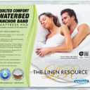 INNOMAX The Linen Resource Quilted Comfort Waterbed Anchor Band Custom Fit Mattress Pad Protective Cover King