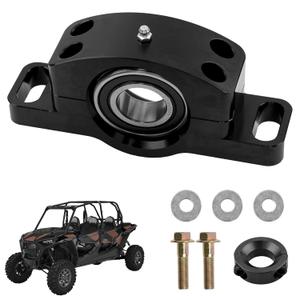 Driveshaft Carrier Bearing Kit Compatible with Polaris RZR S/S4/XP/900/1000 Heavy Duty Carrier Bearing, Replace 3514900, 3515075, 3514806 Black