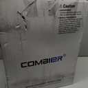 Combier Bidet Toilet Seat with Heated Warm Water & Nozzle Wash, Auto-Dry, Quiet Close Lid, Wireless Remote - Electric Bidet Seat 102S-B(Elongated)