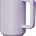 KISSKIND 40 oz tumbler with handle Travel Mug Straw Covers Cup with Lid Insulated Quencher Stainless Steel Water Iced Tea Coffee Gift Purple (40 oz 1.0, 1.0 Purple)