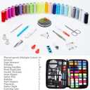 Yunlly 221 Pcs Purse Making Kit, 36 Yards 12 Colors #5 Sewing Zippers Tapes with 120 Zipper Sliders and Sewing Kit(89 Pcs) for Clothes, Bag, Purse Making Supplies