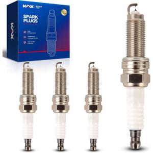KAX SXU22HCR11S 3461 Spark Plug, 4 Pack Double Iridium Spark Plugs, Fit for Accord CR-V 1500 Elantra Sorento Grand Cherokee Civic Soul Wrangler Tucson Grand Caravan Santa Fe Cherokee Town & Country 200