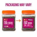 BetterBody Foods Organic Chia Seeds with Omega-3, Non-GMO, Gluten Free, Keto Diet Friendly, Vegan, Good Source of Fiber, Add to Smoothies, 1.25lb (EXP 05/13/28)
