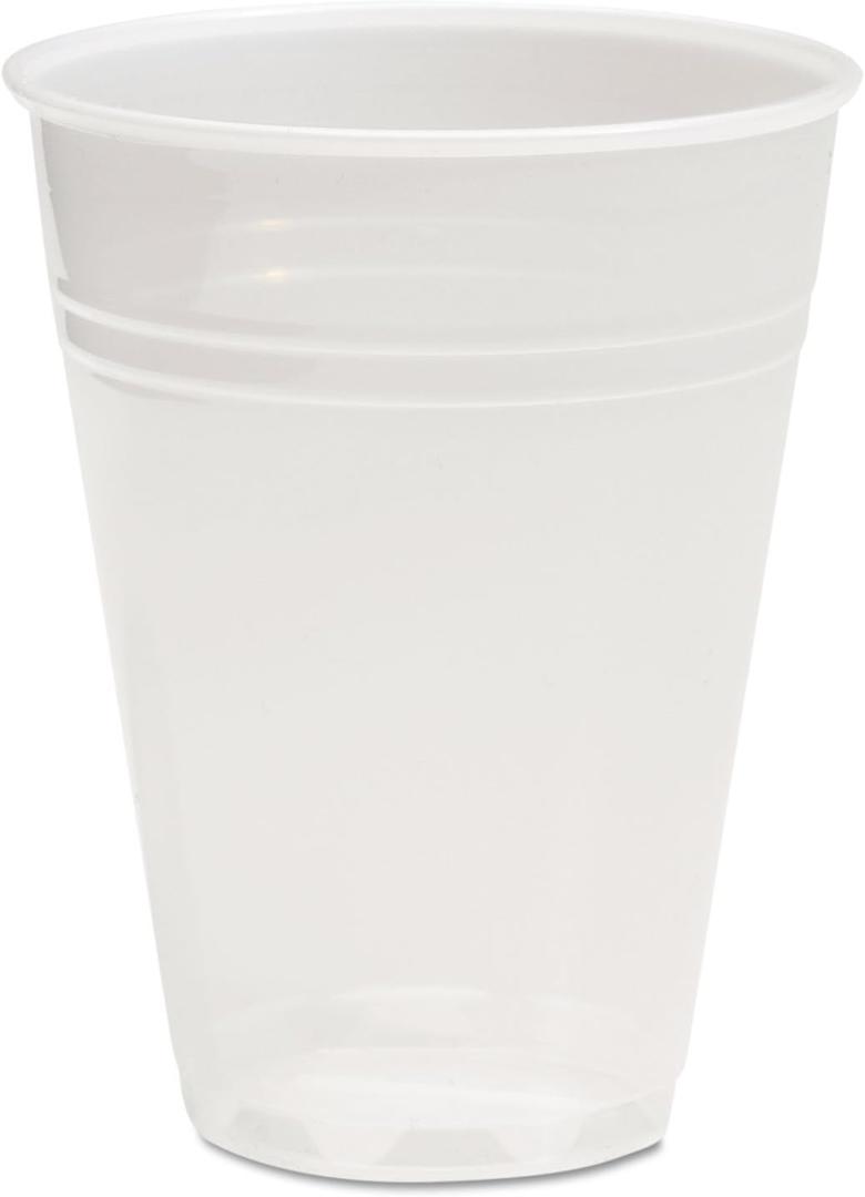 Boardwalk BWKTRANSCUP7CT Translucent Plastic Cold Cups, 7 Ounces