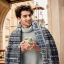 Grandson Gifts from Grandma Grandpa, Grandson Blanket from Grandmas 60"x50", Grandsons Graduation Gift, Christmas Birthday Gifts for Grandsons