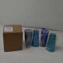 US Acrylic Optix Plastic Reusable Drinking Glasses (Set of 8) 20oz Water Cups in Coastal Colors | BPA-Free Tumblers, Made in USA | Top-Rack Dishwasher Safe