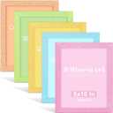 8x10 Colorful Picture Frame Set of 5, Wall Gallery 8 x 10 Glitter Photo Frames, Sparkle Cute Fun Artwork Frame for Wall or Tabletop