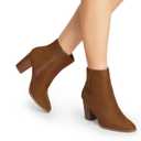 DREAM PAIRS Women's Ankle Boots Chunky Block Heel Booties (8)