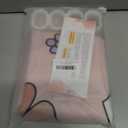 LIGHTINHOME Pink Halloween Shower Curtain 60Wx72H Inches 70s Retro Funny Ghost Y2K Cute Autumn Pumpkin Purple Flower Hippie Groovy Cloth Fabric Waterproof Polyester Bathroom Home Decor Set with Hooks