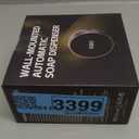 Automatic Soap Dispenser Foam Bathroom: Wall Mount Rechargeable Touchless Adjustable Auto Smart Electric Plastic Black Foaming Soap Dispenser with Clock - Kitchen - Hand Dish Lotion Couple Kids