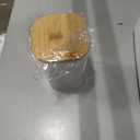 LIBWYS 16-Pack Square Glass Storage Jars with Bamboo Lids (0.6Qt/1.06Qt)