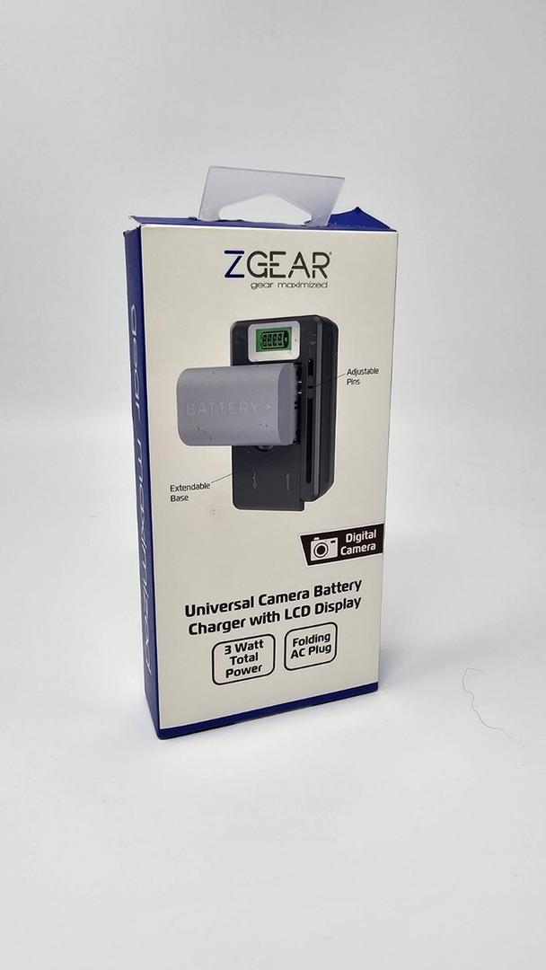 ZGEAR - Universal Camera Battery Charger W/LCD Charge Display