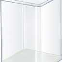 Clear Figure Display Case 3x3x4.5 inch Small Acrylic Figurine Storage Box Showcase for Collectibles Minifigure Mini Dolls Toys Organizer 2 Pack