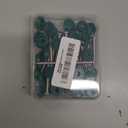 Zhengmy 24 Set 3 Inch Shutter Fasteners Shutter Pins Screws and Caps Bulk 304 Metal Stainless Steel Screws with Vinyl Caps for Outside Windows Hardware Railings Furniture (Green)