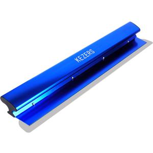 KEZERS Drywall Skimming Blade, 0.3mm Stainless Steel Blade, Smoothing & Knockdown Drywall Trowel, Extruded Aluminum, Durable Wall-Board, High-Impact End Caps (22inch / 55cm)