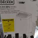 BLACK+DECKER 8,000 BTU Portable Air Conditioner up to 350 Sq. with Remote Control, White