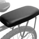 Bicycle Manned Cushion Mountain Bike Back Shelf Seat Cushion Manned Comfortable Saddle Children Back Seat (Black)