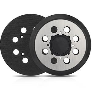 Gnellkoor Sander Pad Replacement for Dewalt, 2 Pack 5" 8 Hole Hook and Loop Orbital Sander Metal Pad Compatible with DeWalt DWE6421 6421K DWE6423 6423K DCW210B Random Orbital Sanders (4 Screw Holes)