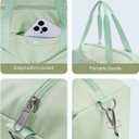 Ceneda Small Gym Bag for Women, 12 inch Mini Gym Bag with Wet Pocket, Lightweight Tote for Gym, Sport, Workout - Green