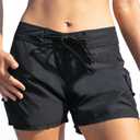 Kanu Surf Women's Breeze Boardshort (Black, S)
