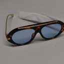 FEISEDY Retro Aviator Sunglasses for Women Men Trendy Oversized 70s Vintage Metal Sun Glasses B0408