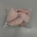 ZAFUL Women's Triangle Bikini Multiway Fishnet Tie Side Bandeau Halter String Bikini Set Two Piece Swimsuit Bathing Suits (Large, 1-light Pink)