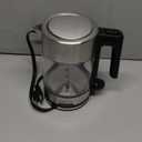 Amazon Basics Electric Kettle with Glass Carafe for Tea and Coffee, BPA-Free, Fast Boiling, Auto Shut-Off, 1.1 Quarts, 1500W, Glass and Steel