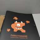 Demine Puzzle Storage Folder for 500 Pieces  Portable Jigsaw Puzzles Organizer Binder Fits Up to 40 Puzzles, 20 HD Film Pockets, Handle Design Puzzle Keeper for Adults and Kids (Medium)