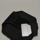 Running Armband with Earphone Bag Cell Phone Armband for iPhone 17 16 15 Pro 14 Plus 13 11 XR, Galaxy S24/S10 Water Resistant Sports Phone Holder Case & Zipper Slot Car Key Holder for 6.9 inch Phone (Dark Black (Up to 6.9''))