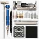 Watch Link Removal kit - Adjustment Tool Kit,Watch Band Tool with Spring Bars,5-in-1 Precision Screwdriver,Holder,Hammer,Spring Bar Tool with Scale for Watch Resizing