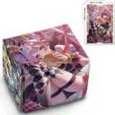 Card Deck Box Fits for YGO MTG,100+ Card Storage Box Trading Games PU Leather Storage Premium Deck Case (Maliss)