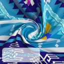 SASTYBALE Boho Farmhouse Shower Curtain, Water Resistant Vintage Fabric Bathroom Curtains, Machine Washable Country Abstract Style for Bathtub Decor with 12 Hooks, 72x72 Inch