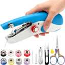 Handheld Sewing Machine Portable, New Exterior Design and Upgraded Technology, Dual-Speed, Built-in Work Light, Dual Power Supply. Perfect for Home & Travel, Adults & Beginners, for Clothes & Jeans
