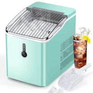 FREE VILLAGE Ice Maker Countertop, Portable Ice Maker, Model Z3912-Green