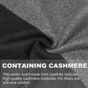 Mens Scarf Winter Warm Plaid Scarf Soft Long Classic Scarves for Men (B-black Dark Grey Big Plaid)