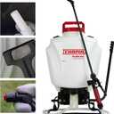 Chapin 61800 4-Gallon Made in USA Professional Backpack Sprayer with Brass Adjustable and Poly Fan/Cone Nozzles, Cushion Grip Shut-Off, 3-Stage Filtration System, Translucent White