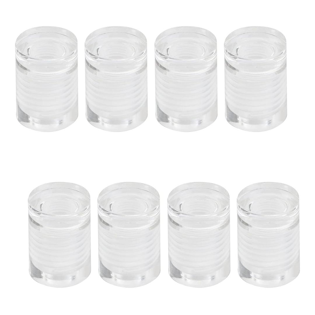 Antrader 8Pcs Clear Standoffs, 1/2" x 1/2" Acrylic Standoff Screws, Wall Sign Standoff Mounting Hardware,Advertising Glass Standoff Nail