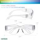 Safety Glasses Bulk 28 Pack Impact & Scratch Resistant Clear Protective Eyewears Polycarbonte PPE Goggles for Construction, Nerf, Shooting, Hospital, Sports