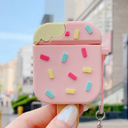 Ice Cream Airpod Silicone Case Cute Pink, 4 Pack