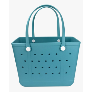 Lightweight Rubber Beach Bag X Large Tote Bag for Waterproof, Durable Open Handbag for Boat Pool Sports Gym